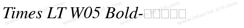 Times LT W05 Bold字体转换